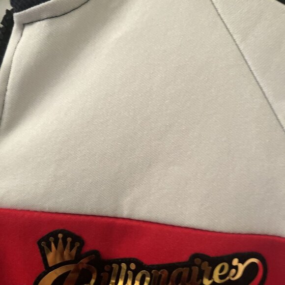 Switch Remarkable Boys Full Zip Track Jacket Billionaires Club Size S 8 Red Blue - Picture 9 of 13